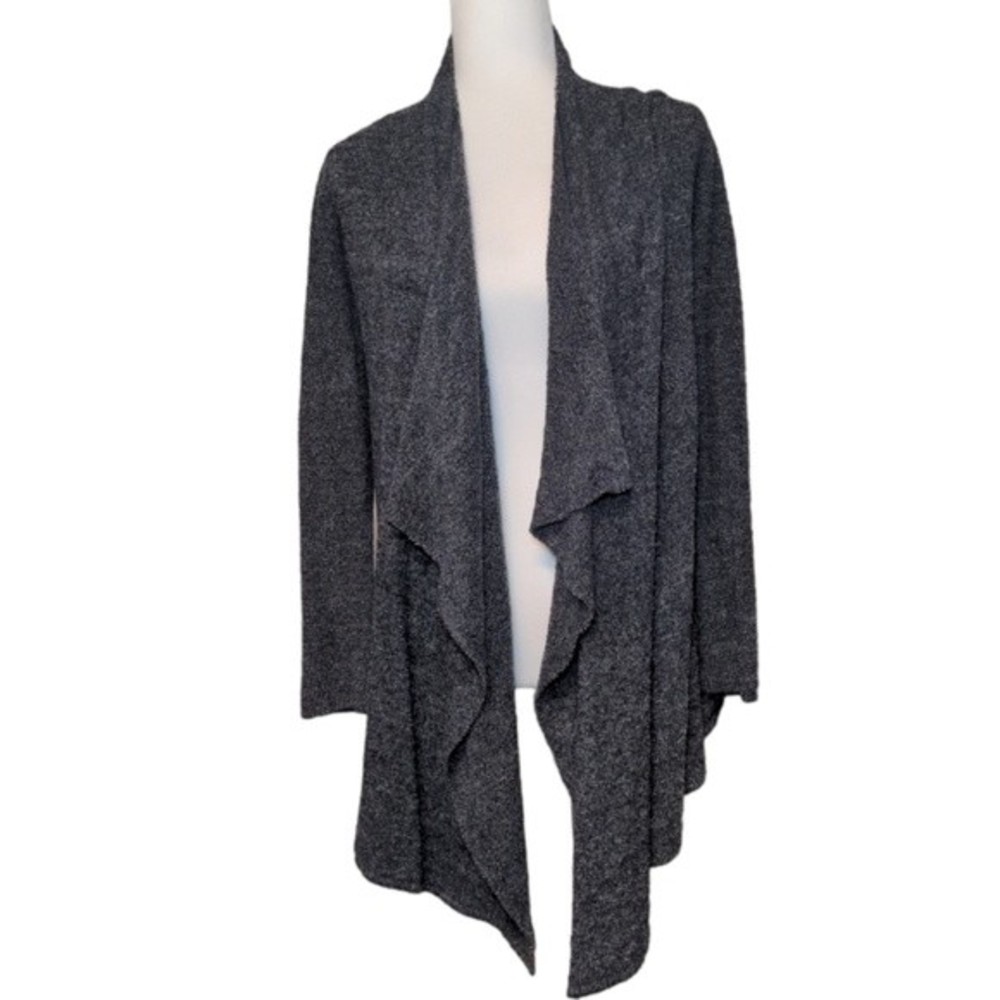 Barefoot Dreams Blue Bamboo Chic Lite Calypso Waterfall Long Sleeve Cardigan S/M